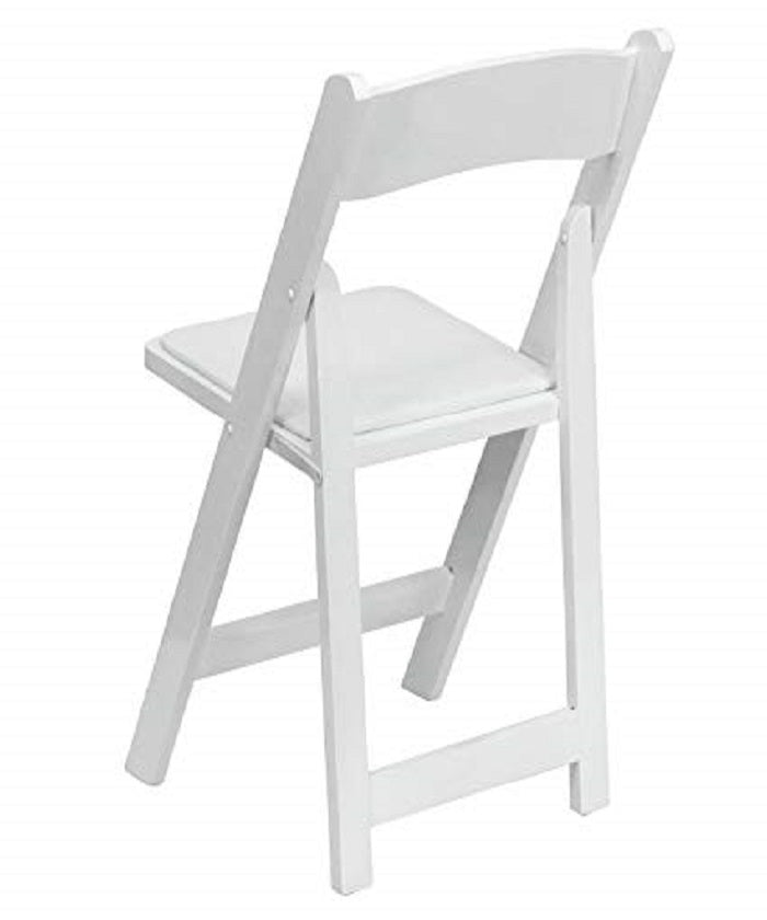 Flash Furniture HERCULES Series White Wood Folding Chair