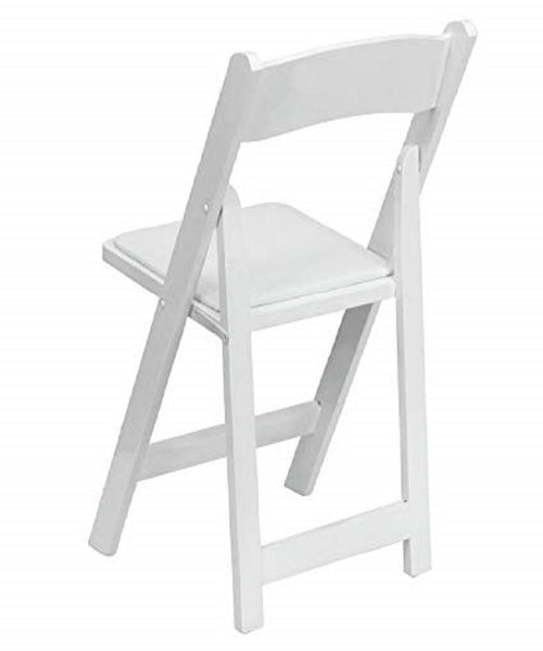 Flash Furniture HERCULES Series White Wood Folding Chair